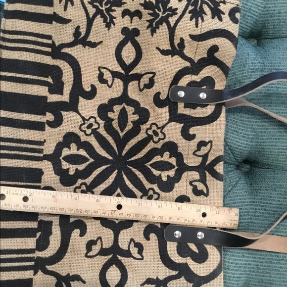 🔥 SALE Black Damask Jute Totebag - Picture 3 of 4